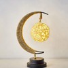 Betterlifewj Magic Moon Lamp - Night Light. Hanging Half Moon