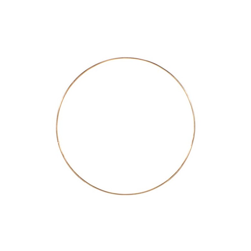 Craft County - Aros de metal dorado para atrapasueños, macramé