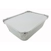 PACTOGO Disposable 5 lb. Aluminum Foil Oblong Take-Out Heavy Duty