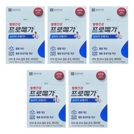 Chong Kun Dang Health Promega Newtage Omega 3 430mg 60 capsules 5 boxes VKS / 종근당건강 프로메가 뉴티지 오메가3 430mg 60캡슐 5박스 VKS