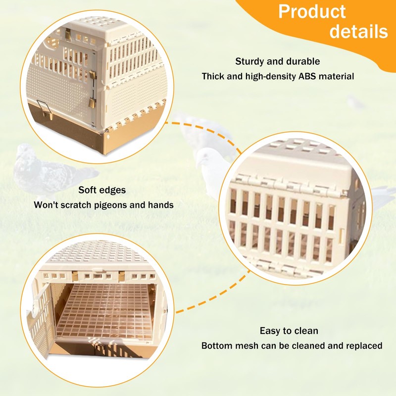 Folding Pigeon Cage Racing Pigeons Travel Cage Pairing Cage Plastic