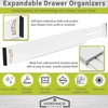 Homemaid Living 100% Bamboo Drawer Dividers, Adjustable & Expandable Kitchen