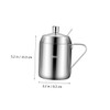 Mobestech Stainless Steel Oil Jars for Kitchen Ml Seasoning Bottle