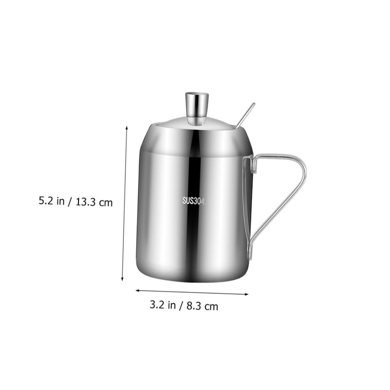 Mobestech Stainless Steel Oil Jars for Kitchen Ml Seasoning Bottle