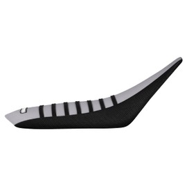 Enjoy Mfg Seat Cover - Compatible with Yamaha 2004-2013 YFZ 450 Quad ATV SEAT (Black/Silver/Black) #200