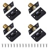 Morobor Black Adjustable Door Ball Catch, 4pcstainless Steel Adjustable with