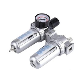 Lyaciomn Air Pressure Regulator, Air Compressor Filter Regulator SFC300 3/8 Moisture Trap Cleaning Separator As Shown 1 PCS