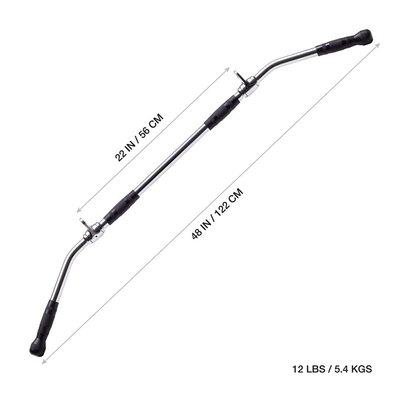 AmStaff Fitness 48" Straight Ez Curl Lat Pull Down Bar