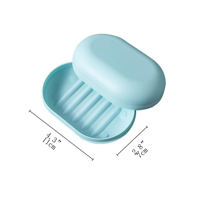 2-Pack Travel Soap Box - Leakproof Portable Soap Holder with