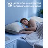 YZ HOME Cooling Body Pillow for Adults, Cold Touch Fabric,Blue