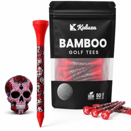 Kaluza Bamboo Golf Tees 70mm (50 Pcs) Strong Eco-Friendly Biodegradable