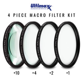 Ultimaxx 67MM Complete Lens Filter Accessory Kit for Lenses with 67MM Filter Size: UV CPL FLD Filter Set + Macro Close Up Set (+1 +2 +4 +10)