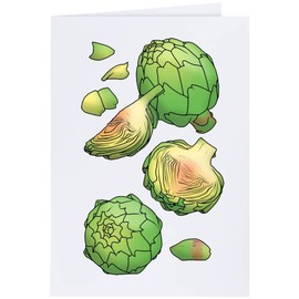 Large (A4) 'Artichoke' Blank Greeting Card (GC00053664)