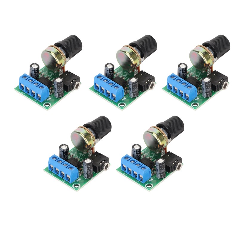 5PCS LM386 Power Amplifier Board Mini 0.5W to 10W Speaker