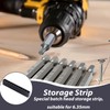 5 Pcs Hex Bit Holder,12 Holes Hex Bit Organiser,Plastic Drill