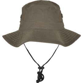 Flexfit Unisex Adult 5004AH Fishing Hat, Bucket Hat, Dark Olive, One Size, dark olive