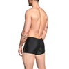 Aquarti Men's Swimming Trunks Short with Contrast Piping, black/grey