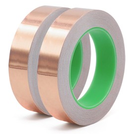 BOMEI PACK Copper Tape with Double Sided Conductive,1 Inch x 66 Ft,Copper Foil Tape Guitar, EMI Shielding,Metal Duct Tape for Electrical Repairs