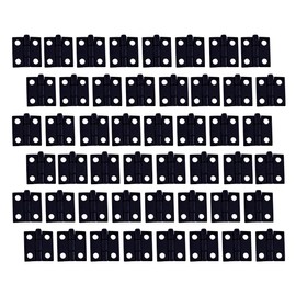 QCAA Narrow Butt Utility Hinge, Swaged, with Removable Loose Pin for Cabinet Door or Box Hinge, 1" x 15/16" x 1.2mm, Flat Black, 48 Pack, Made in Taiwan