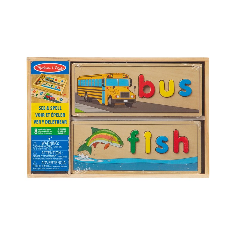 Melissa & Doug See & Spell Wooden Educational Toy with