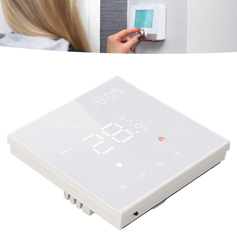 Smart Home Thermostat White Color Touch Digital Thermostat for Home