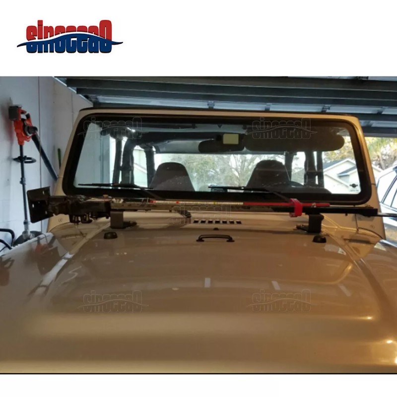 SINOC Hi-Lift Jack Holder Hood Mounting Bracket For Jeep Wrangler