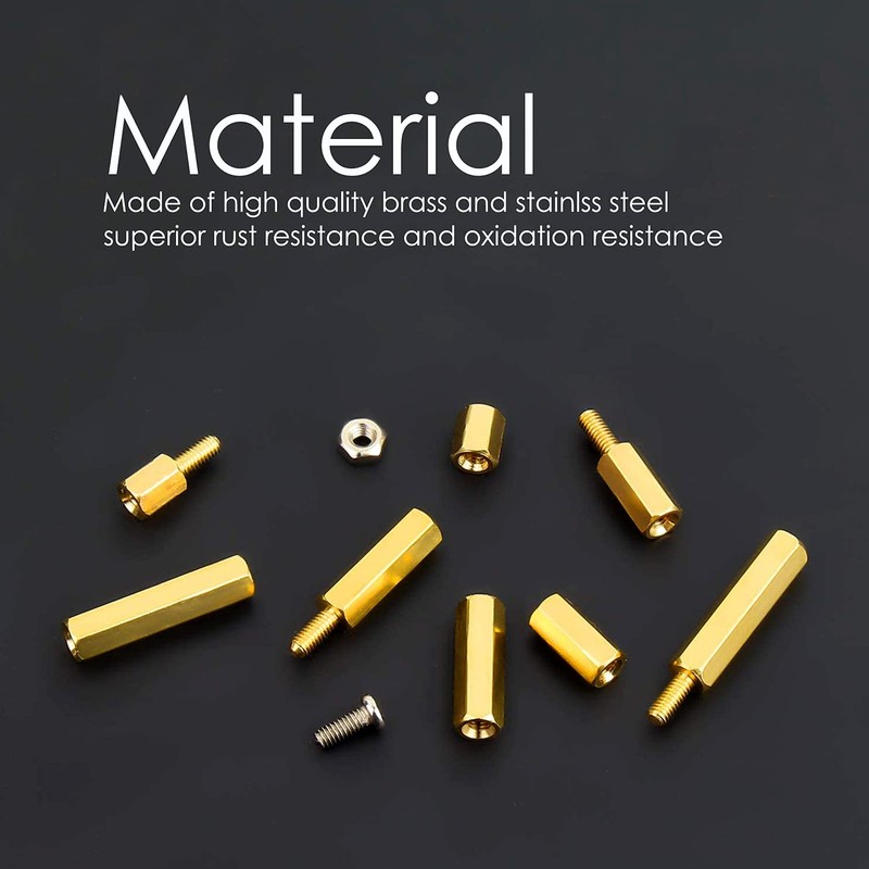iUniker 134 Pcs for Raspberry Pi Standoffs M2.5 Spacers Screws