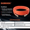 DOMINOX Industrial Gas Hose 500 cm with Clamp 2 x