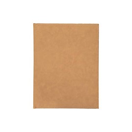 LUXPaper Multi-Pocket Standard Portfolio | Business Card Slot | 8 1/4" x 11 3/16" Ruled Memo Pad Included | Tan | 1 Qty