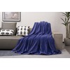 Mellowdy Extra Thick Hearty Plush Flannel Blanket (Violet Purple, 60x80)