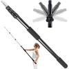28FT Reach Telescopic Extension Pole, 5-20FT Multi-Purpose Extendable Pole with