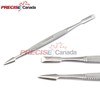 PRECISE CANADA: SET OF 3 PROFESSIONAL NAIL CUTICLE PUSHER CHROME