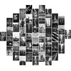 通用 Collage Kit - Black White Wall Collage Kit Aesthetic