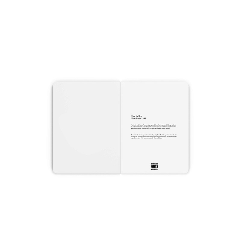 PdiPigna Enzo Mari La Mela Small Sewn Lined Notebook