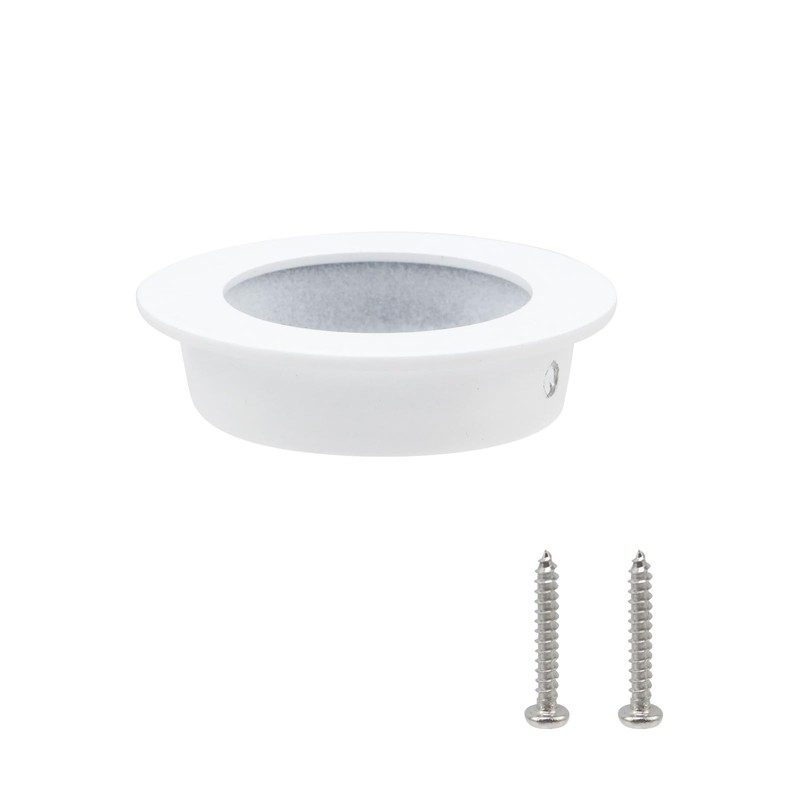 MY MIRONEY 4PCS 2" Round Recessed Cabinet Pulls White Flush