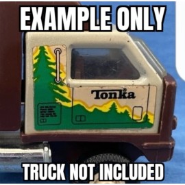 Tiny Tonka Lowboy Truck And Dozer Forestry Stickers