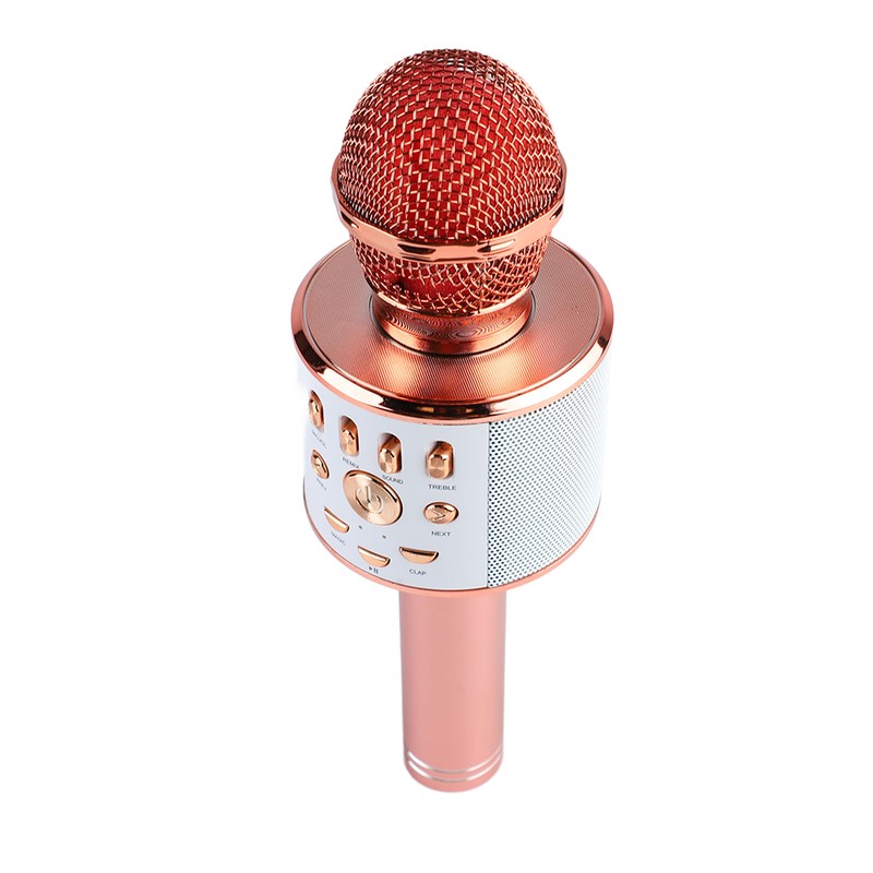 Kids Singing Microphone Portable Handheld Wireless Bluetooth Condenser Mic Speaker