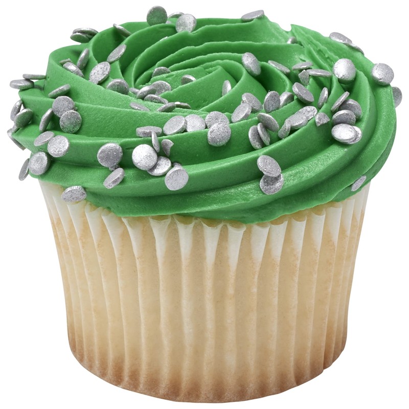 DECOPAC Confetti Silver Quins Sprinkles, 1.21 lb