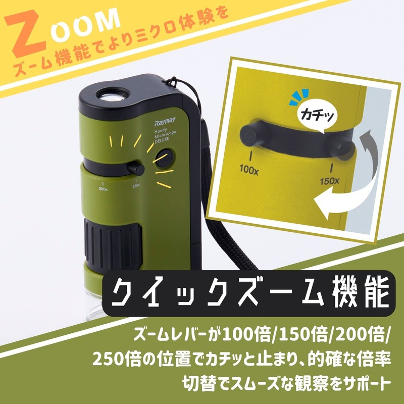 Raymay Fujii RXT1144M Handy Microscope DX Green