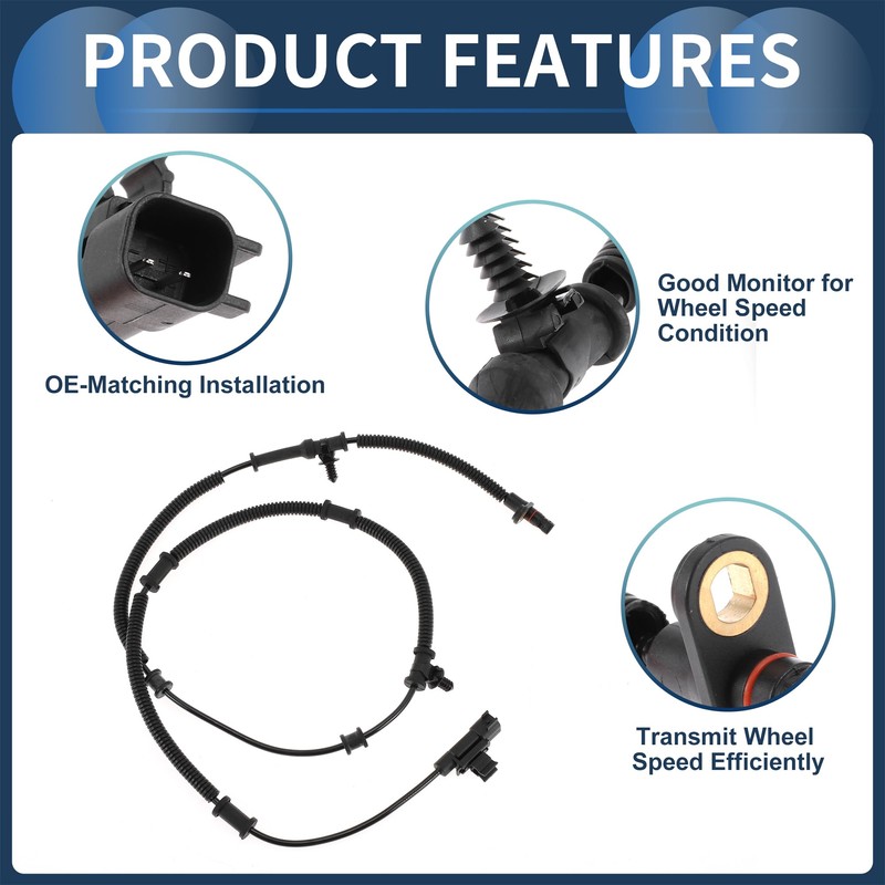 INFINAUTO ABS Wheel Speed Sensor Rear Left Right ABS Sensor