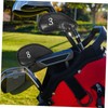 Totority 1set Pu Golf Club Covers Crocodile Pattern Protective Headcovers