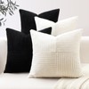 OTOSTAR Set of 4 Decorative Throw Pillow Covers 18x18 Inch