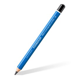 STAEDTLER 100J-8B Jumbo Mars Lumograph Jumbo Pencils, Hexagonal Shape, High Break Resistance, High Quality, Made in Germany, 8B Hardness, 6 Pens in Cardboard Folding Box