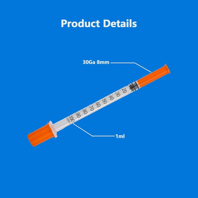 Pack of 20 1 ml Plastic Tube, 30G Plastic Multi-Purpose