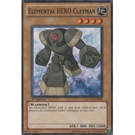 YU-GI-OH! - Elemental Hero Clayman (LCGX-EN005) - Legendary Collection 2 - 1st Edition - Common