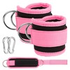 2pcs Adjustable Ankle Straps for Cable Machine with 2 Gourd-Shaped