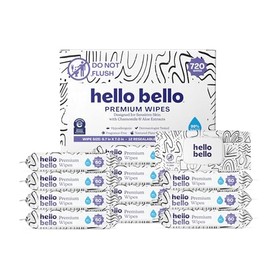 Hello Bello Premium Wipes for Sensitive Skin - Chamomile & Aloe