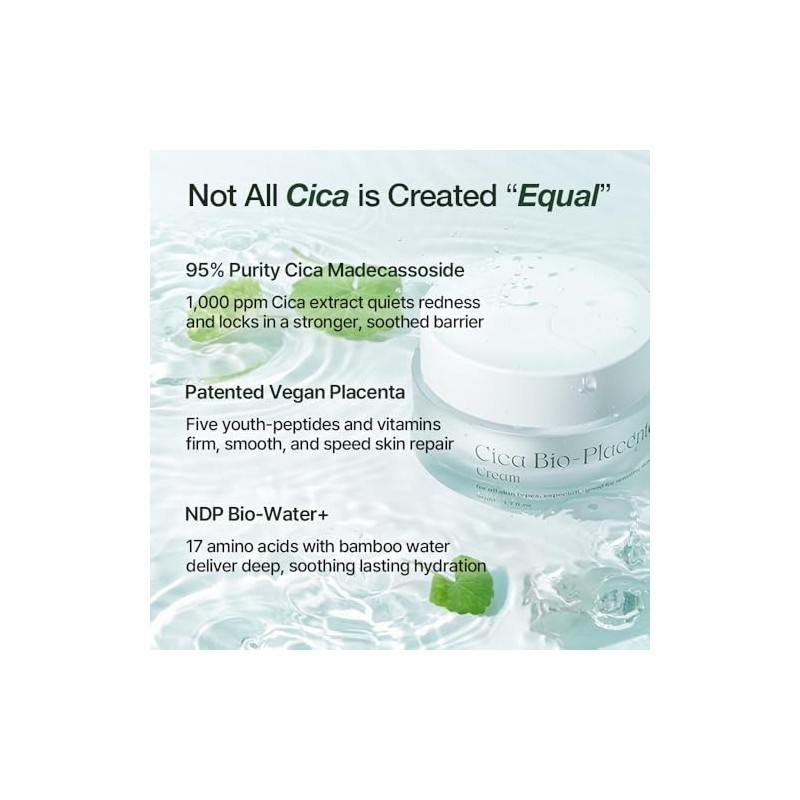 Natural Derma Cica Cream - Soothing Gel Face Moisturizer