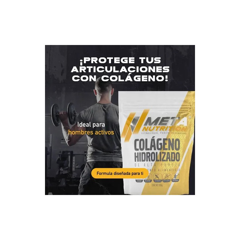 Meta Nutrition Colageno Hidrolizado 500 Gr 50 Porciones