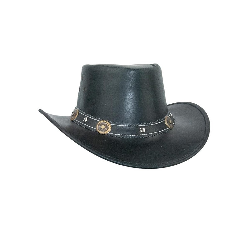 Black Jungle Reedley Leather Hat, Classic Western Hat, Cowboy Hat,